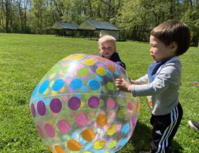 Coddington Road Community Center - Infant Classroom Playing Outside