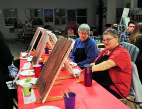 Paint Night at the Coddington Road Community Center in Ithaca NY