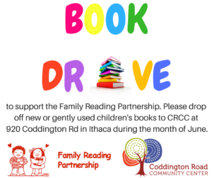 Coddington Road Community Center, Ithaca Book Drive, Family Reading Partnership