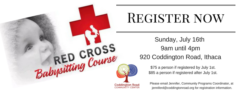 Coddington Road Community Center, Red Cross Babysitter Training Class Ithaca, Babysitter Training Ithaca