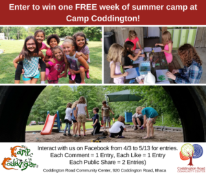 Enter to win one FREE week of summer camp at Camp Coddington! (1)