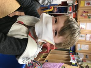 Making face masks with children at the Coddington Road Community Center in Ithaca NY