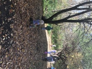 Coddington Road Community Center's Bear Room enjoys playing outside near their outdoor classroom