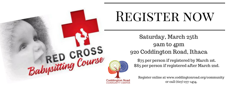 Ithaca community center, Ithaca babysitting course, Ithaca babysitter training, Red Cross Ithaca Babysitting Class