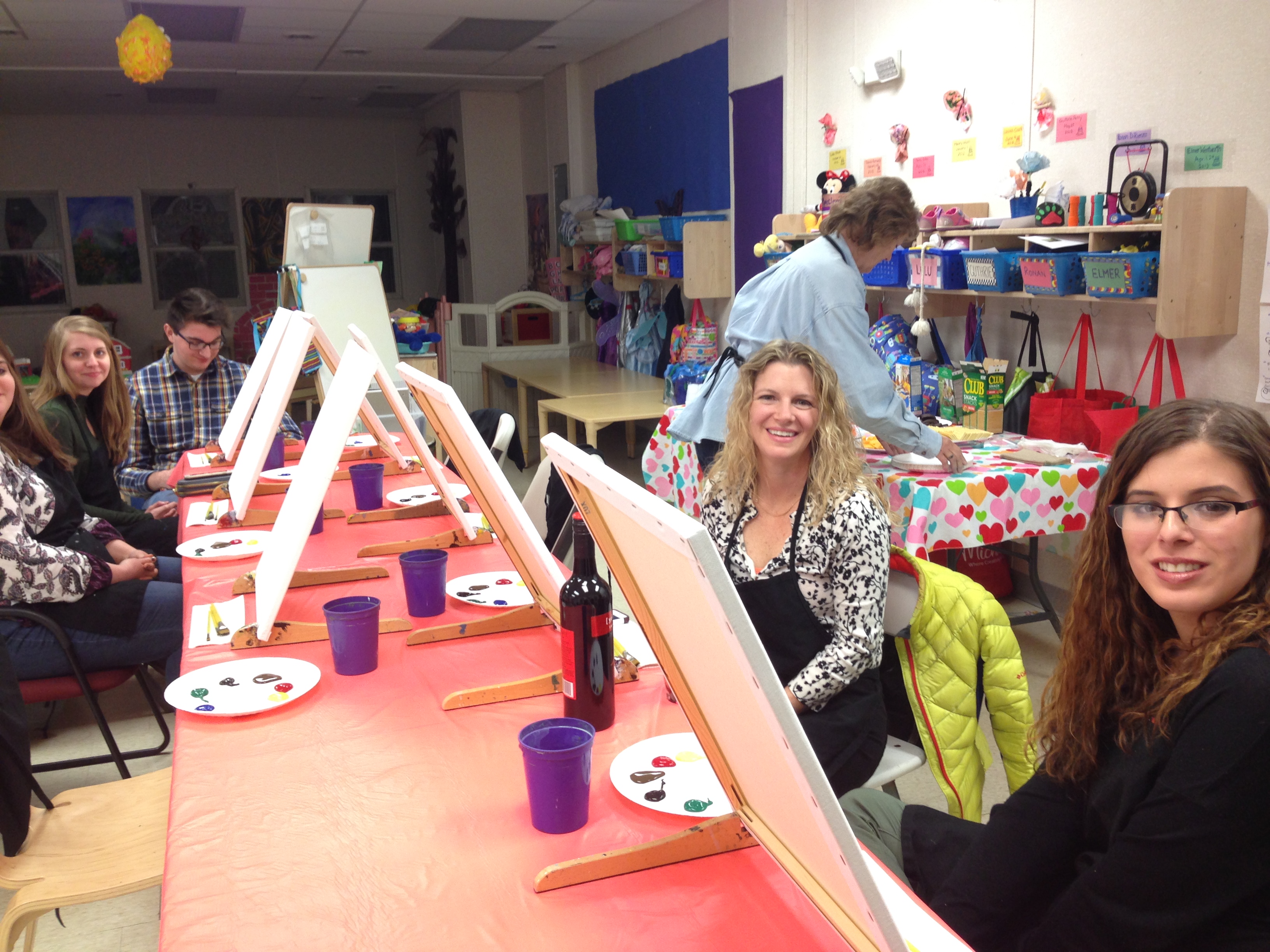 Paint Night at the Coddington Road Community Center in Ithaca NY