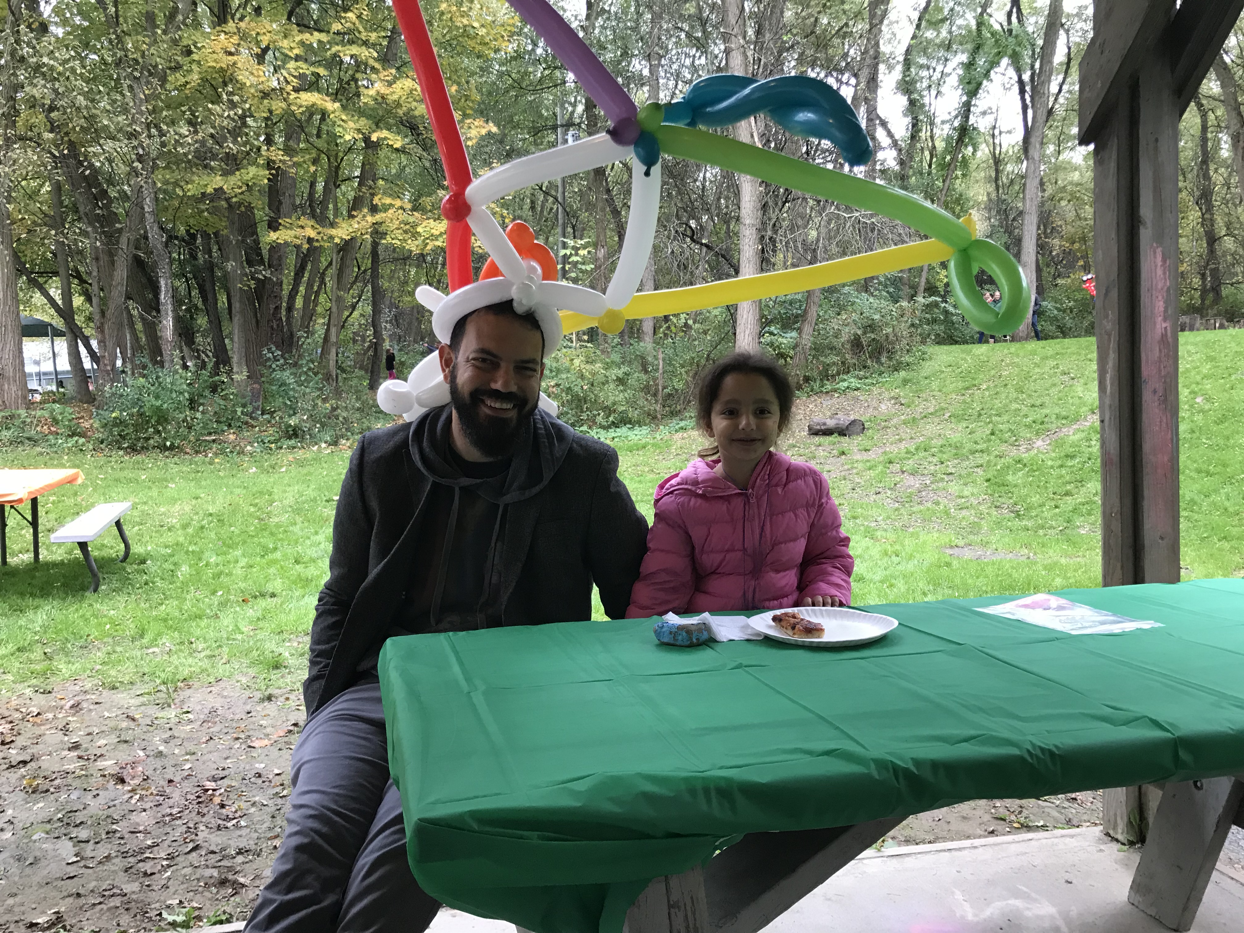 Balloon art creations at the Coddington Road Community Center in Ithacca NY for the Fall Festival