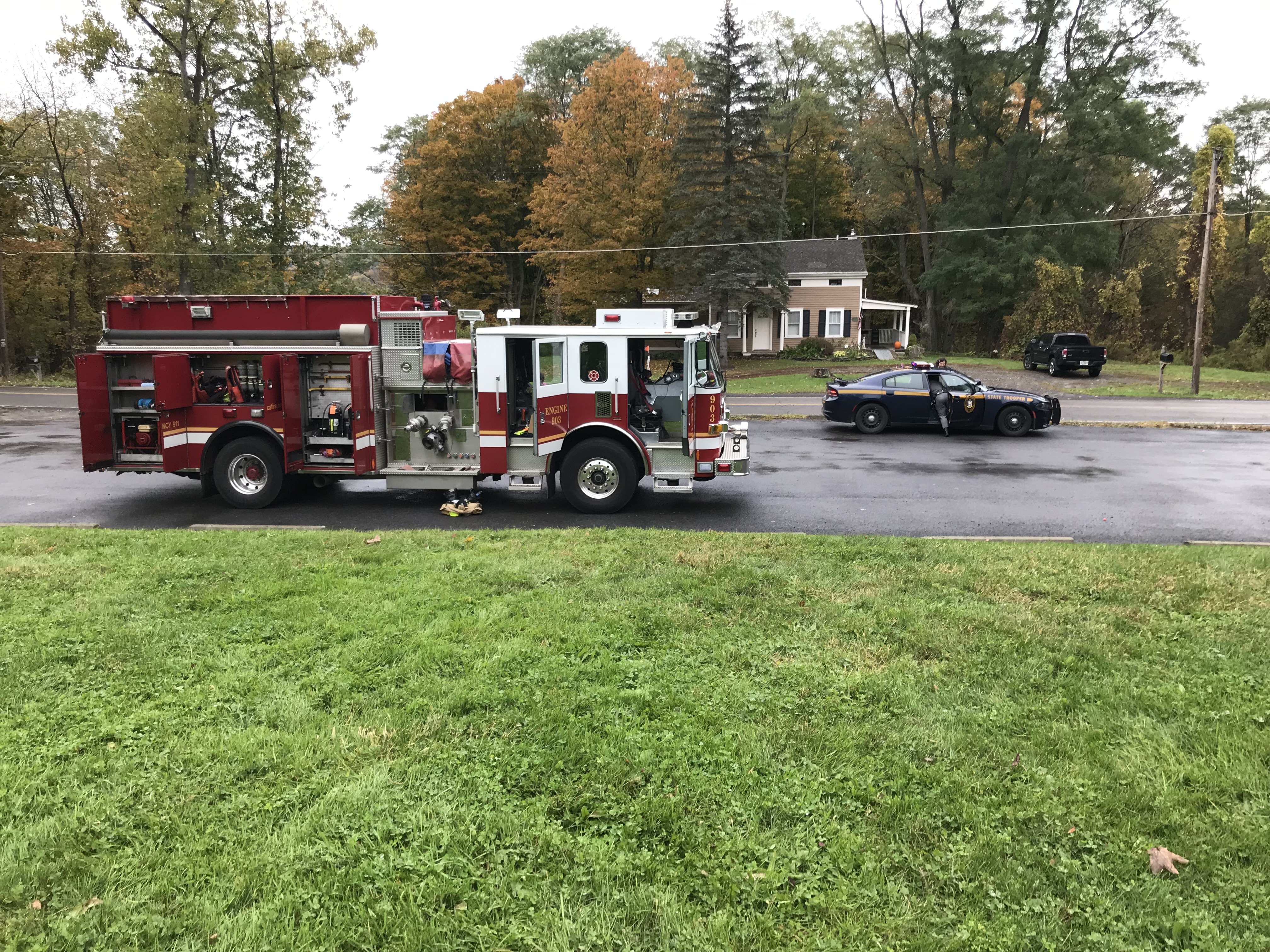 Ithaca Fire Department trunk attends the Coddington Road Community Center's annual Fall Festival