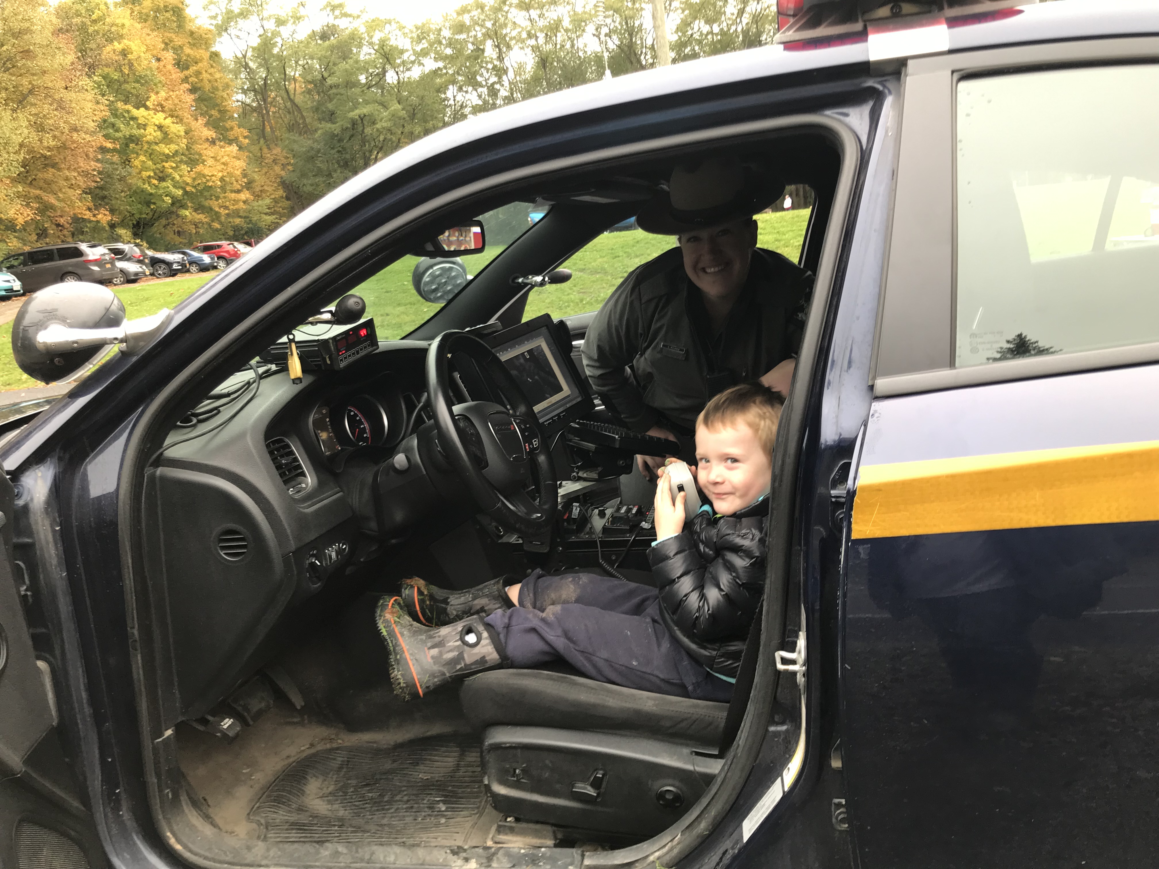 New York State Police attend the Coddington Road Community Center's annual Fall Festival