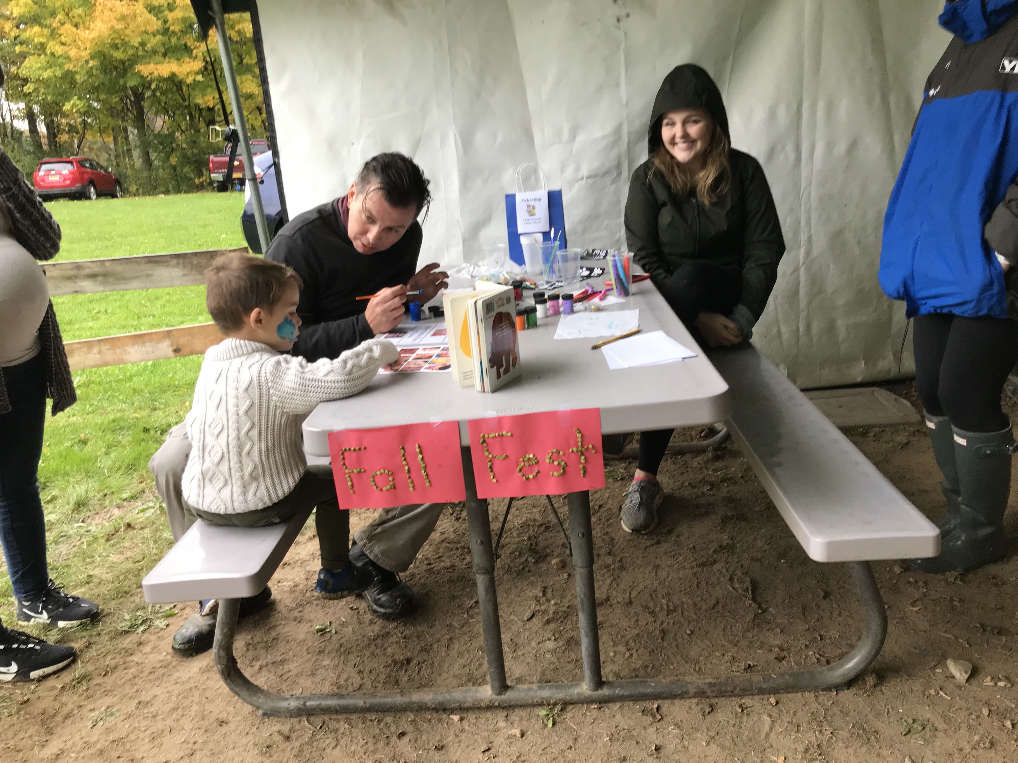 Face painting and other fun activities were found at the Coddington Road Community Center's annual Fall Festival in Ithaca, NY