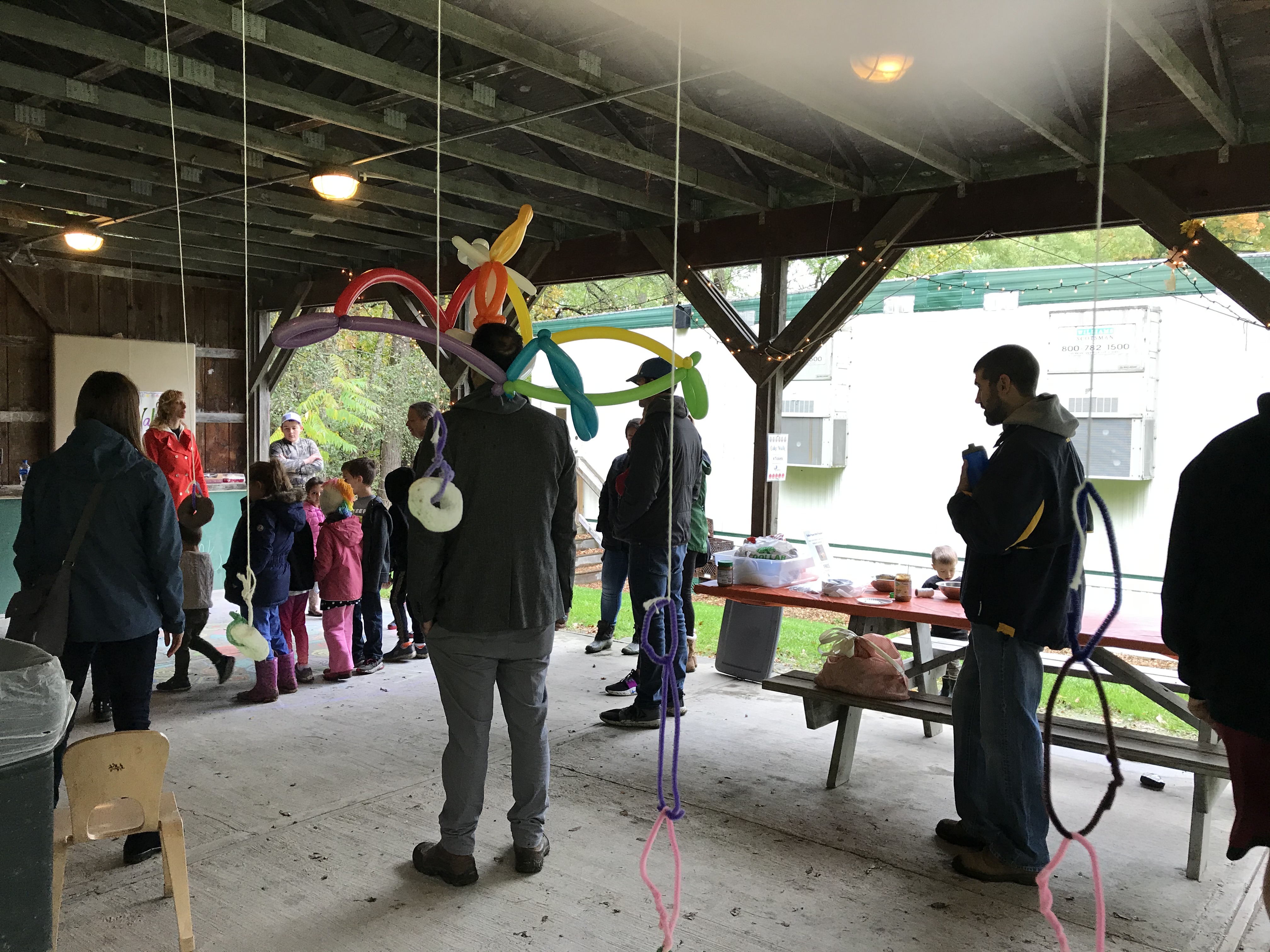 Fun activities were found at the Coddington Road Community Center's annual Fall Festival, including the donut game!